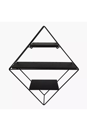 Generic Urban Diamond 3-Tier Metal Rack - 41.5 x 11 x 50 cm