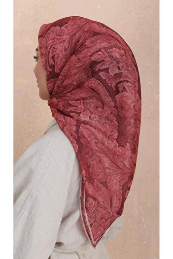locella Soft Pamuk Eşarp Kırmızı-3