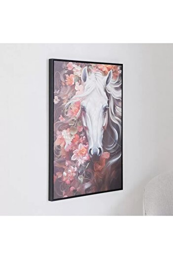 Generic Hand-painted canvas painting of Ersel's horse face - 50x70x2.5 cm