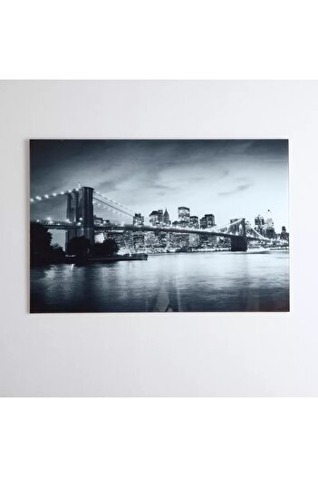 Generic Vista Bridge Tempered Glass Wall Plaque - 60 x 90 cm