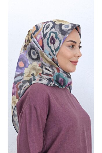 locella Soft Pamuk Eşarp Gri-1