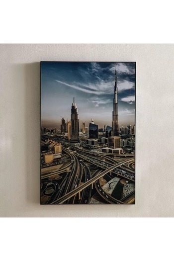 Generic Framed Fossil Horizon Picture - 60x90x2.5 cm
