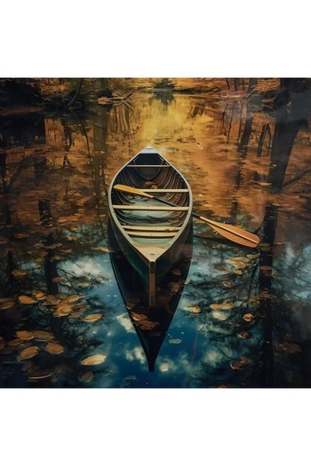 Generic Framed picture of a Cypriot Odian boat - 50x70x2.5 cm