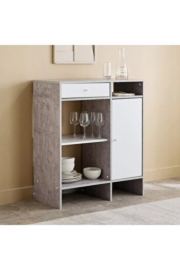 Generic Bruno Patara Multipurpose Cabinet with One Door and One Drawer