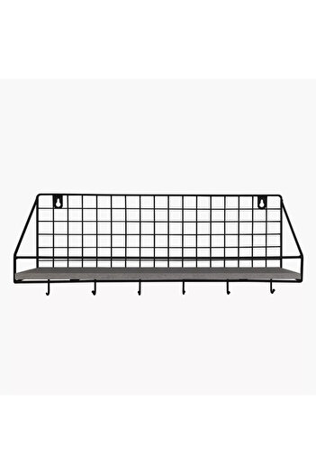 Generic Patara MDF Shelf with Key Holder - 45x12x19 cm