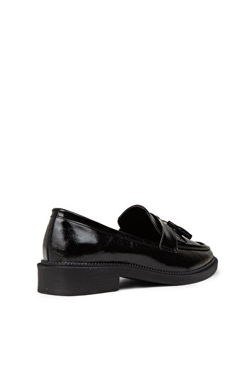 Deery Women's Patent Leather Black Loafer