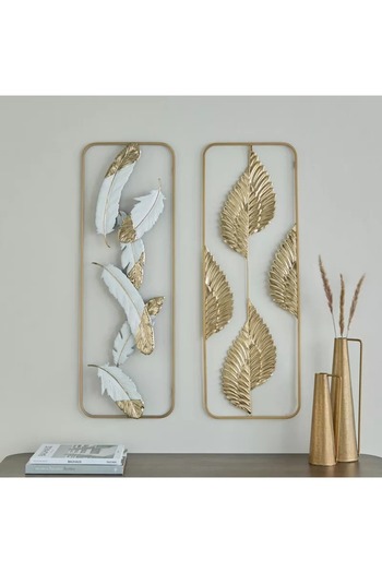 Generic Georgia Modern Metal Wall Art - 31.1 x 89.5 x 1.9 cm