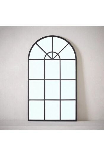 Generic Fresco Wall Mirror with Metal Frame and Glass - 40 x 70 cm