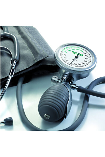 Sendo Primo Blood Pressure Monitor, Cuff 22-32 cm, Mechanical, Case, Stainless Steel/Black
