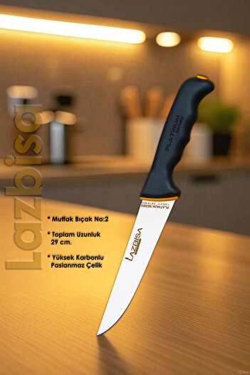 LAZBİSA Platinum Serisi Mutfak Bıçak Seti Et Ekmek Sebze Salata Börek Şef Bıçağı 3 Lü Set HDS-55
