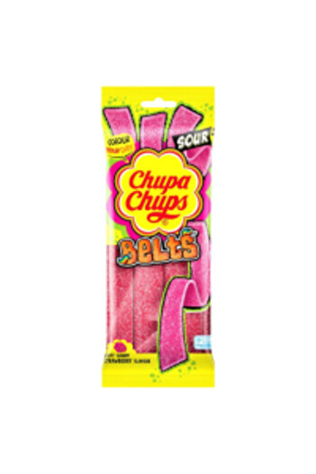 Chupa Chups Sour Belts Strawberry 90g