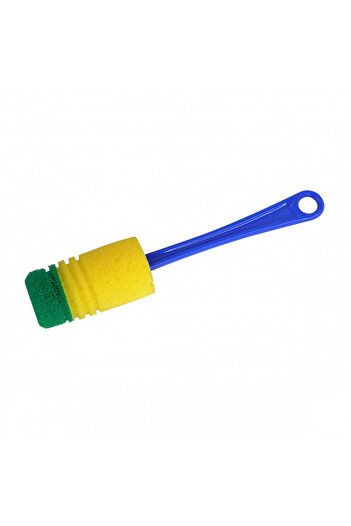 FACKELMANN 41621 glass cleaning brush, 31 cm, Plastic, Hanging hook, Blue