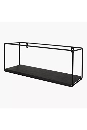 Generic Single-Tier Rectangular Metal Shelf - 40x10x15 cm