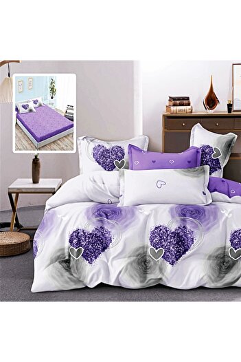 PATONE Finet bed linen, fitted sheet 160x200cm, 6 pieces, for double bed, RAH160-298