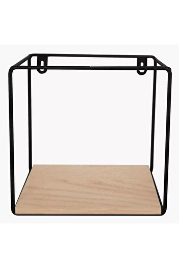 Generic Urban Square Single Tier Metal Shelf - 20x10x20 cm