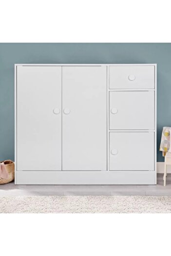 Generic Vanilla Cody One-Drawer, Four-Door Children's Dresser