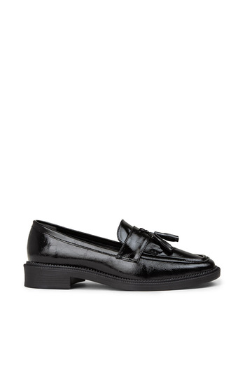 Deery Women's Patent Leather Black Loafer