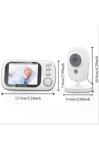 HAKMAN Baby monitor camera with separate screen, no internet connection required