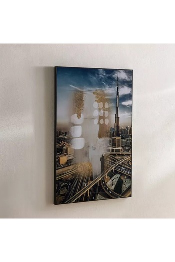 Generic Framed Fossil Horizon Picture - 60x90x2.5 cm