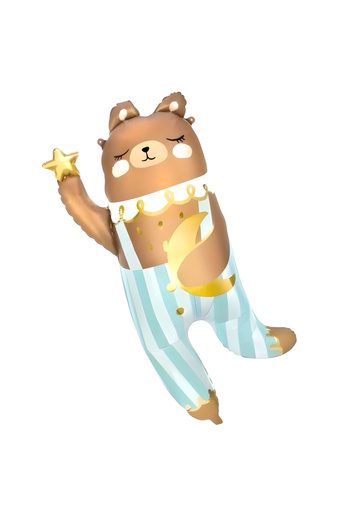 Le Mabelle Brown Cute Teddy Bear Party Balloon
