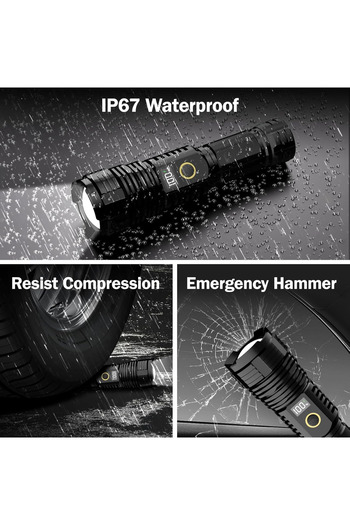 Primo Plus P99 super light rechargeable flashlight Ideal for travel and camping Multifunctional charging