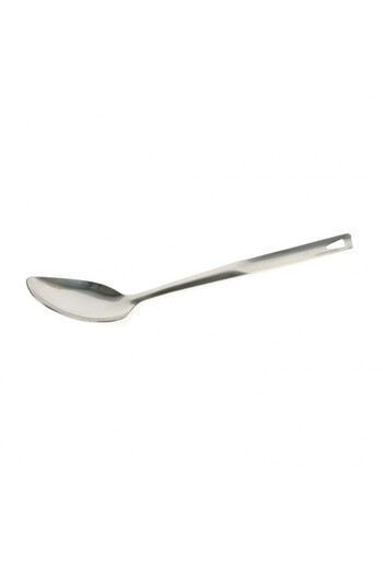 FACKELMANN Serving spoon 40691, 33 cm, Stainless steel, Hanging hook, Silver