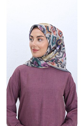 locella Soft Pamuk Eşarp Gri-1