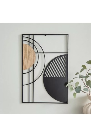 Generic Abstract wood and metal artwork by Jorja - 40x59.7x1.9 cm