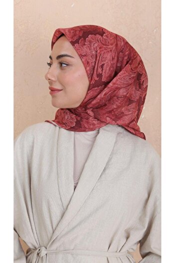 locella Soft Pamuk Eşarp Kırmızı-3