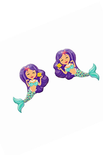 Le Mabelle Lila Double Mermaid Figure Party Balloon
