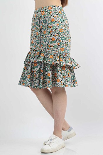 Kitschen Floral Midi Skirt