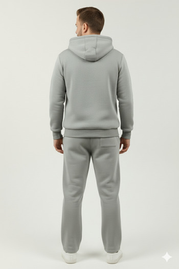 OXVİN Σετ φόρμας oversize με ίσιο πόδι, τρεις κορδόνια, μαλακό εσωτερικό βαμβάκι και πλαϊνές τσέπες