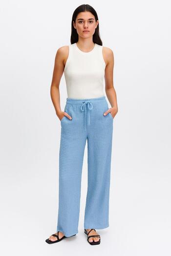 Rays 326 High Waist Wide Leg Pants Baby Blue