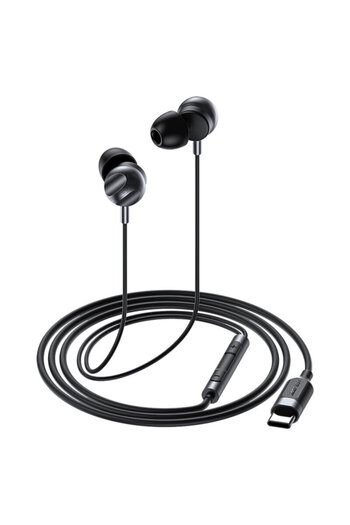 Acefast Type-C in-ear headphones with HD microphone L6, 1.2m, black