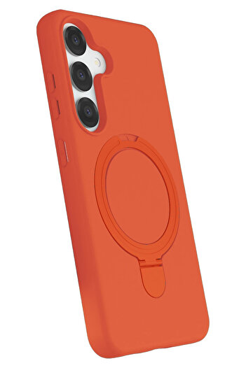 NewFace Hn-Shop Samsung Galaxy S25 Regal Magsafe Stand Cover - Orange