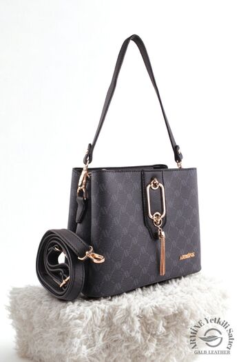 GALB Original Armine Premium Quality Women's Shoulder Bag Suitable for Daily Use 361 Black Dots