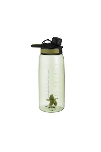 ORIAN Transparent Plastic Sports Water Bottle, Multi-Color, with Tight-Filled Lid, 1 Liter