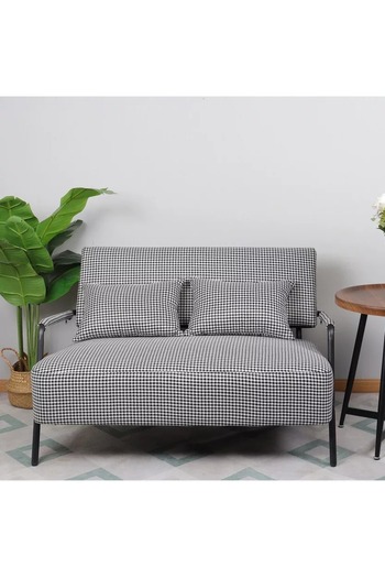 Generic Meridian 2-seater fabric chair with 2 cushions