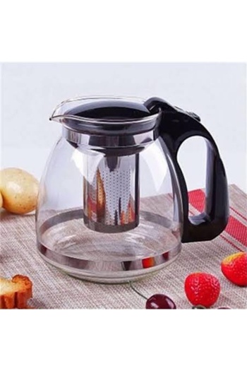 YAKUT Heat Resistant Glass Teapot – 1500 Ml, with Stainless Steel Strainer