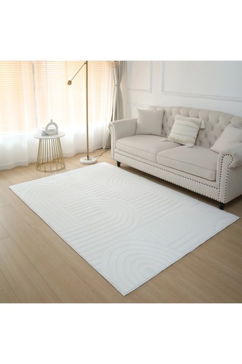Generic Zara Baden Jacquard Rabbit Fur Rug - 200x300 cm