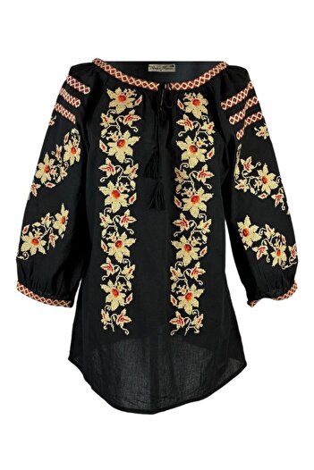 rody's forever Ladies' blouse type R24, black/orange, size M