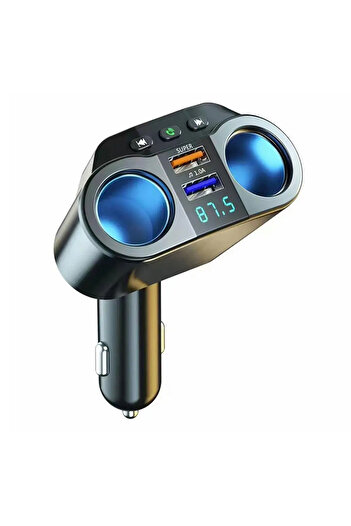 Rabelix Online Marketing Araç Bluetooth Fm Transmitter Cihazı Araba Mp3 Çalar Oto Çakmaklık ÇoklayıcıŞarj Aleti Müzik Kiti