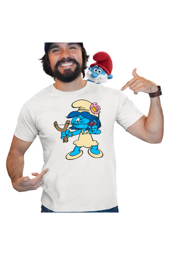 OEM Men's T-Shirt The Smurfs Village Girls Slingshot