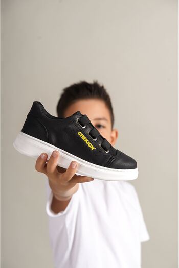 Zerenyus Montana Elastic Orthopedic Daily Children's Shoes Black White