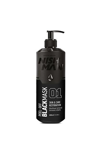 NISHMAN Black Peel-Off Mask with Pump 200 ml