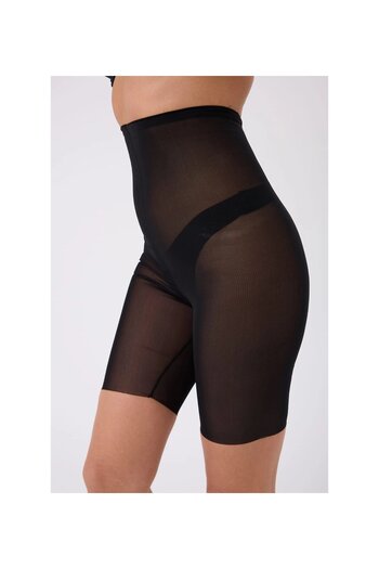 BLOOMFIT Freshness Laser Cut Tulle High Waist Shorts Corset