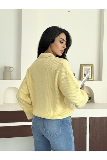 NOA LİNE Women's Soft Knitwear Polo Neck Sweater