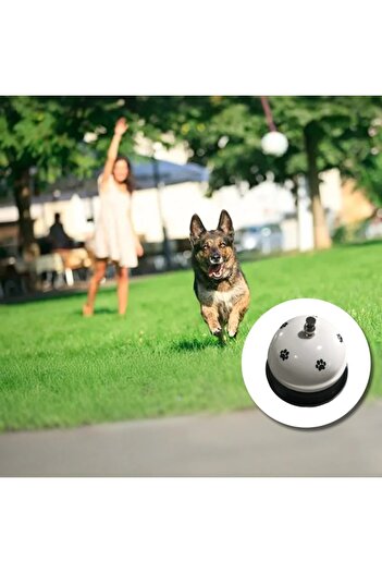 Flippy Multifunctional Bell, Flippy, Black Paw Print, 7.5x7.5x6.5 cm, Training, Reception, Restaurants