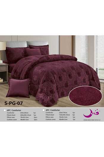 Moon Winter bedspread, velvet, on soft fur, 4-piece comforter set