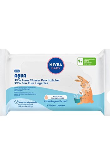 NIVEA Șervețele umede cu apă pură, 12 x 57, 684 buc.